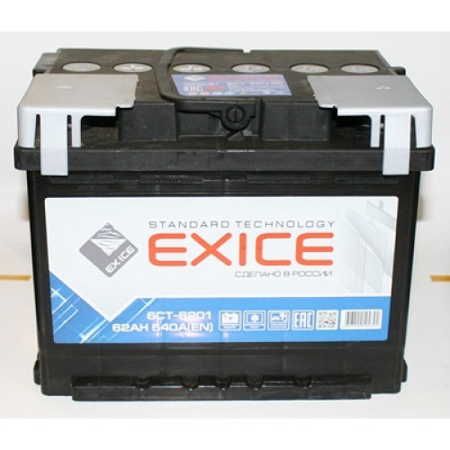 аккумулятор 62 о/п exice st.