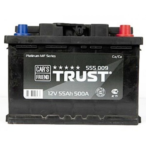 аккумулятор 55Ач о/п trust 500а