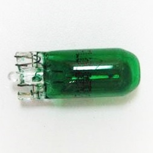 лампа 12v w5w б/ц зеленая