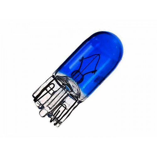 лампа 12v w5w б/ц синяя