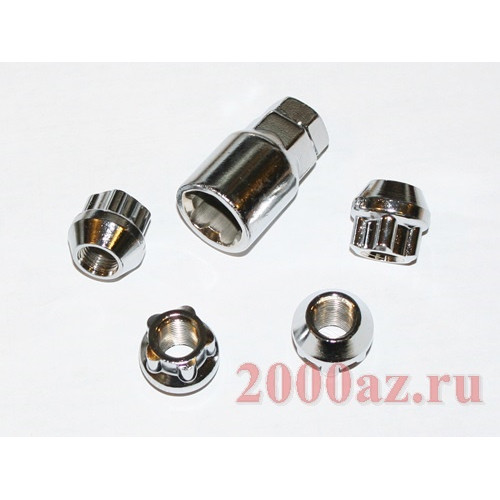 секретки гайки 12*1.25*21 открытые 1ключ