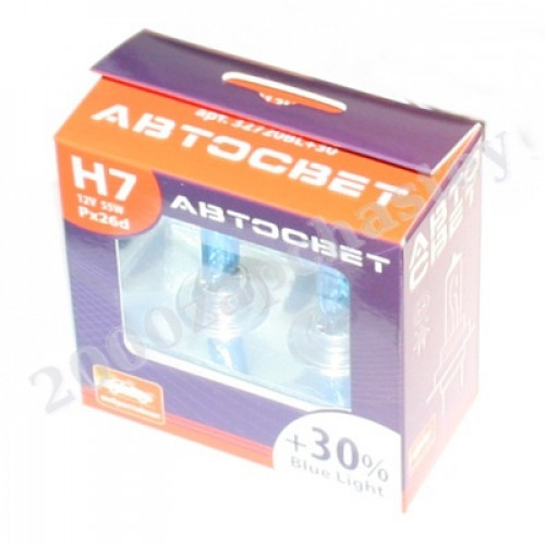 лампа h-7 12-55 автосвет +30 blue к-т