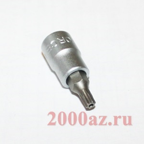 головка 1/4 бита torx с отверст. t20h