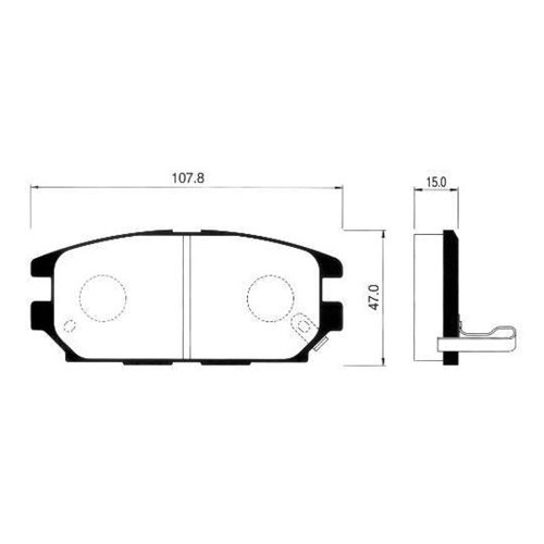 колодки тормозные mitsubishi galant 92-04 pajero pinin 99-07 lancer evo 2 0 280л с