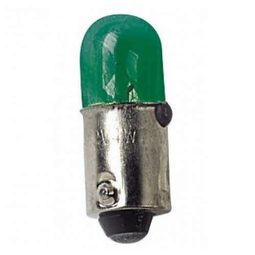 лампа 12v ba9s t4w зеленая