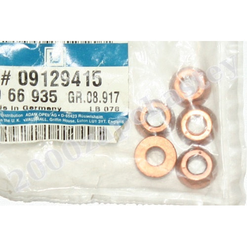 гайка м8*1.25 бурт медн opel