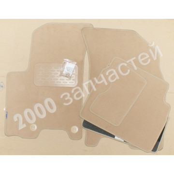 коврики chevrolet aveo t250 ворс бежевые