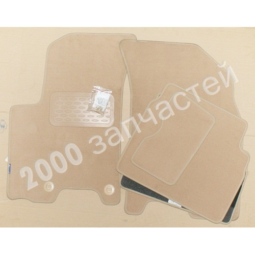 коврики chevrolet aveo t250 ворс бежевые