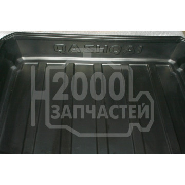 коврик багажника nissan qashqai j10 06-13 глубокий