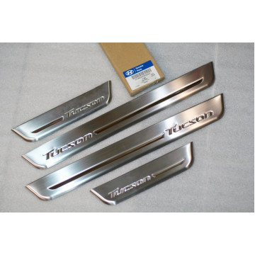 накладки порогов hyundai tucson 3 15-20г