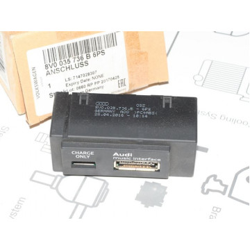блок usb aux разъем audi a3 14-16