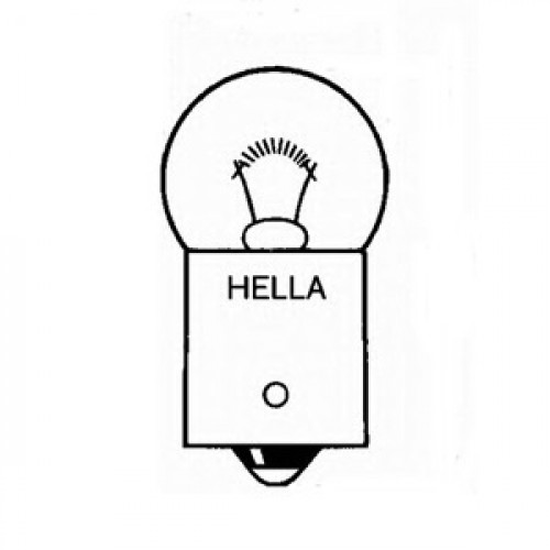 лампа 12v ba15s r10w средняя hella
