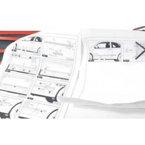молдинг двери nissan micra 3 k12 02-10г на 3х дверку