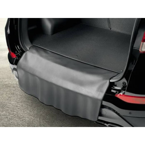 коврик багажника hyundai santa fe 19-21г с защитой бампера