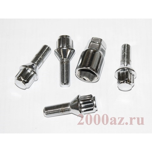 секретки болты 12*1.25*27 1 ключ