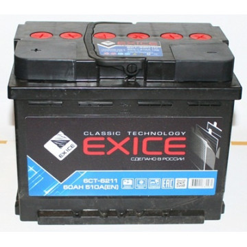 аккумулятор 62 п/п exice cl.
