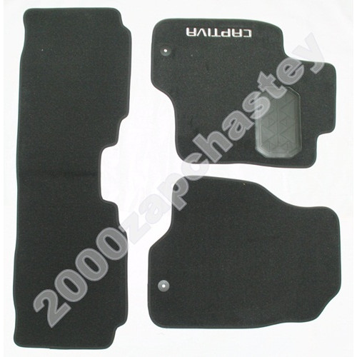 коврики chevrolet captiva c140 7мест. 4коврика ворс