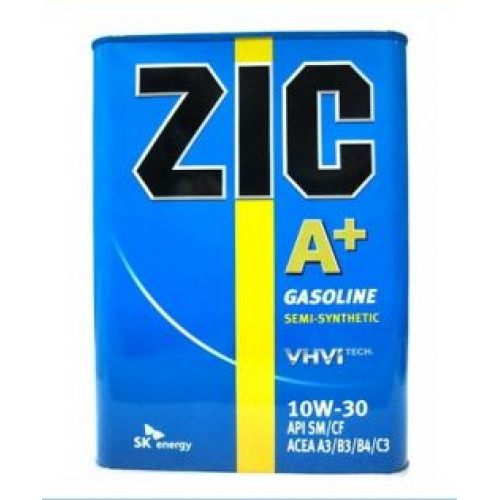 масло моторное ZIC A+ 10W30 п/с 4л