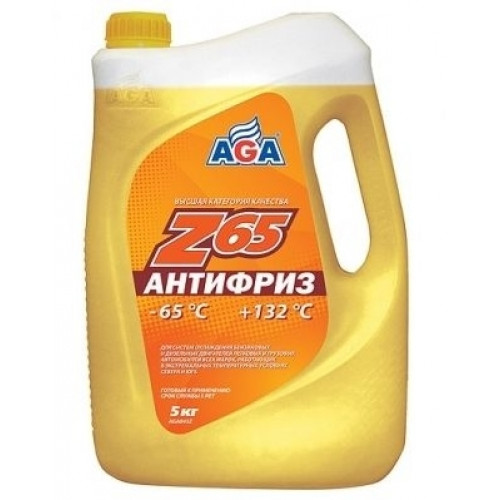 Антифриз AGA-65 042Z 5л желтый