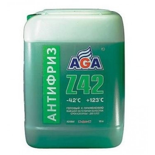Антифриз AGA-42 050Z 10л зеленый